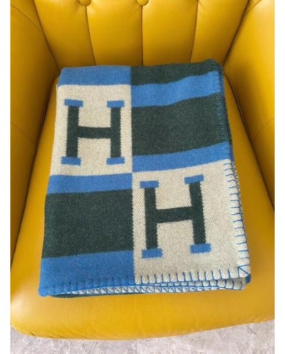Hermes Emeraude Avalon Bayadere Throw Blanket