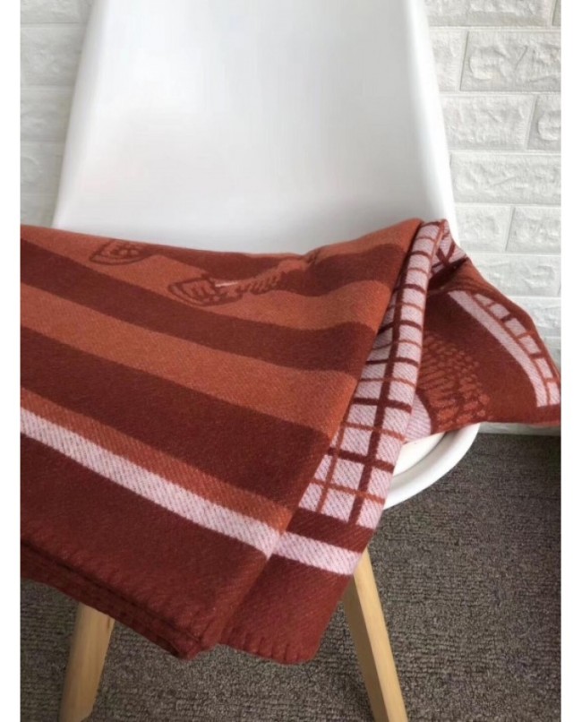 Hermes Corail Couvertures Nouvelles Plaid