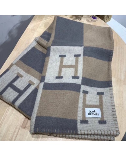 Hermes Nature Avalon Bayadere Throw Blanket