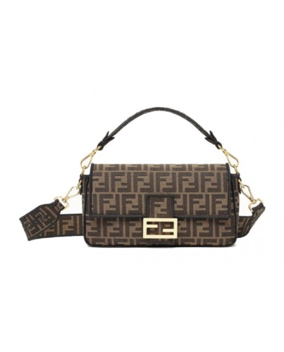 FENDI Baguette Brown Fabric Bag - 8BR600A6V5F17U4