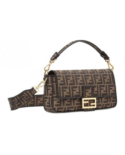 FENDI Baguette Brown Fabric Bag - 8BR600A6V5F17U4
