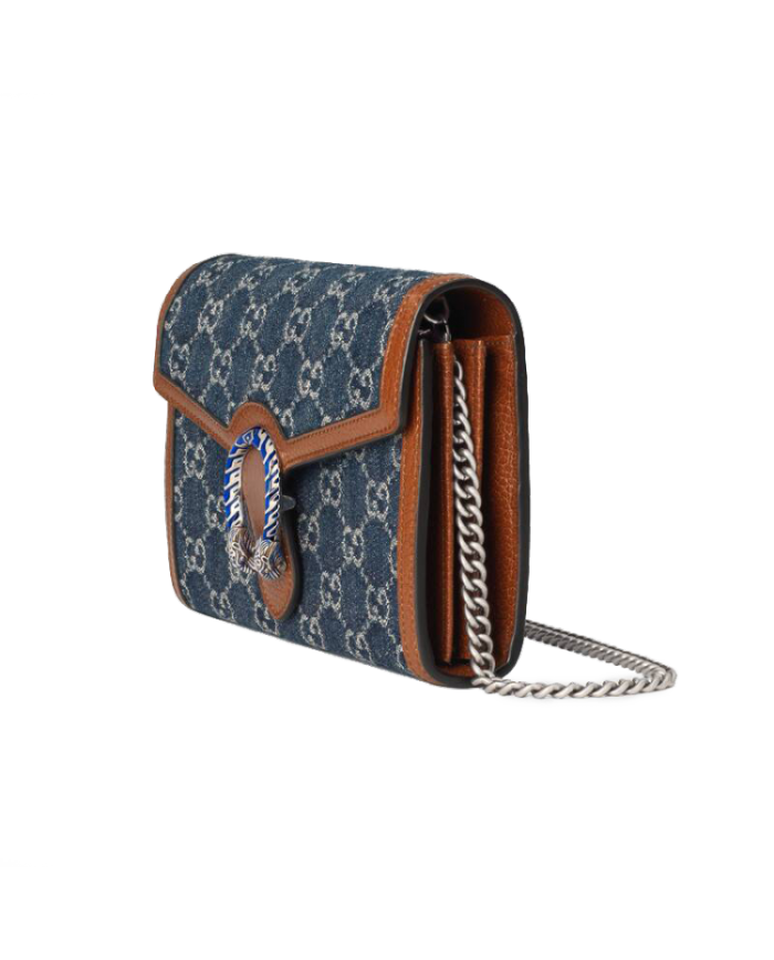 (Women) Dionysus GG Supreme chain wallet