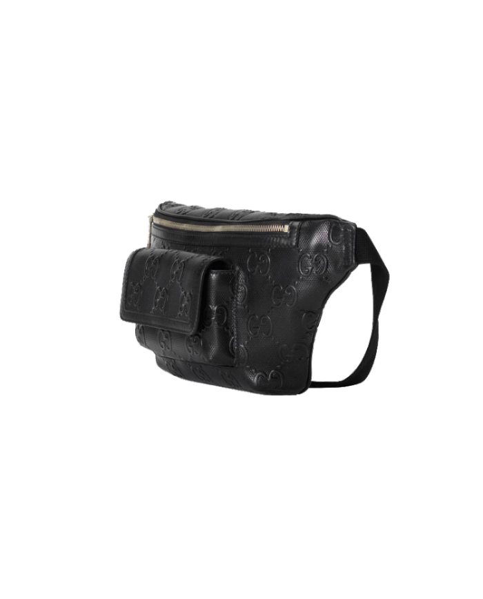 (Men) GG print embossed belt bag