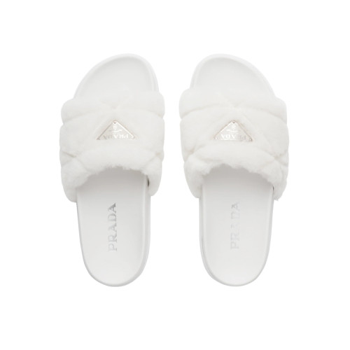 (Women) Shearling slides