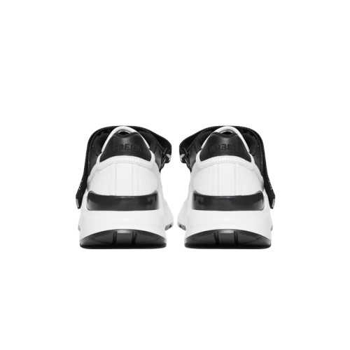 (Women) Logo Detail Leather and Nylon Sneakers