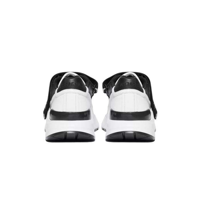 (Women) Logo Detail Leather and Nylon Sneakers