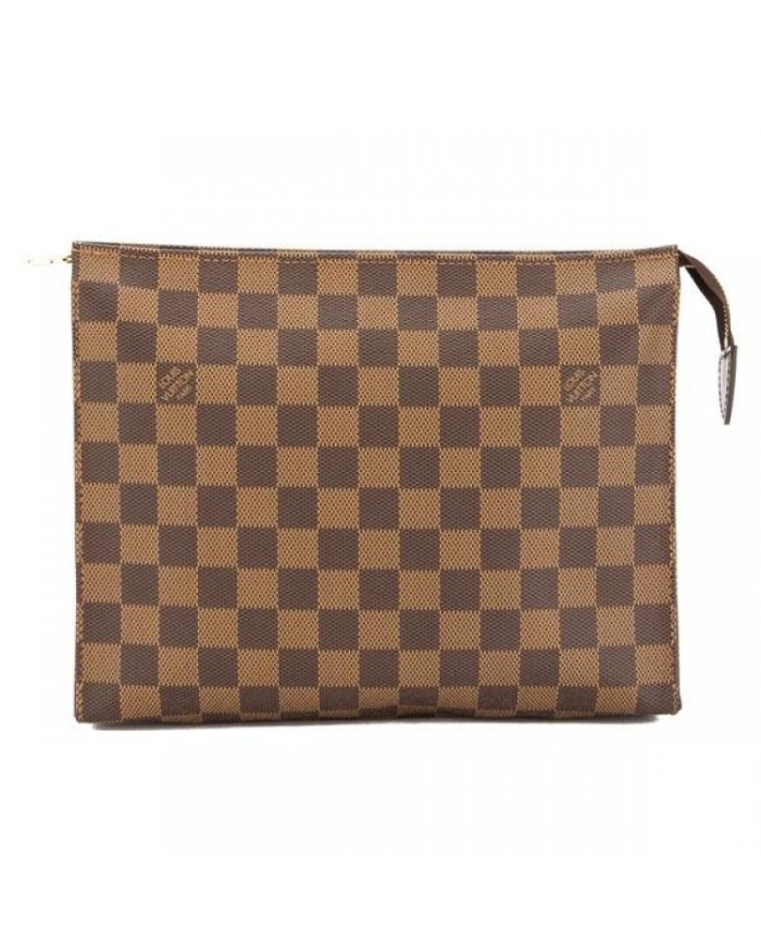 Louis Vuitton Damier Ebene Clutches Brown