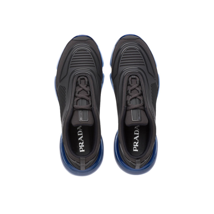 (Men) Rubber Knit fabric sneakers