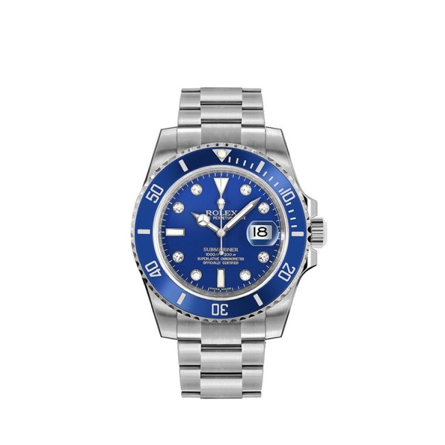 Date Blue Diamond Mens Watch 116619