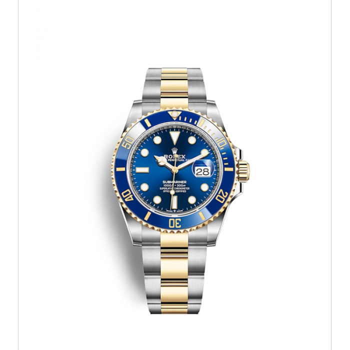 Date Royal Blue Dial Two Tone Men's Watch 126613LB