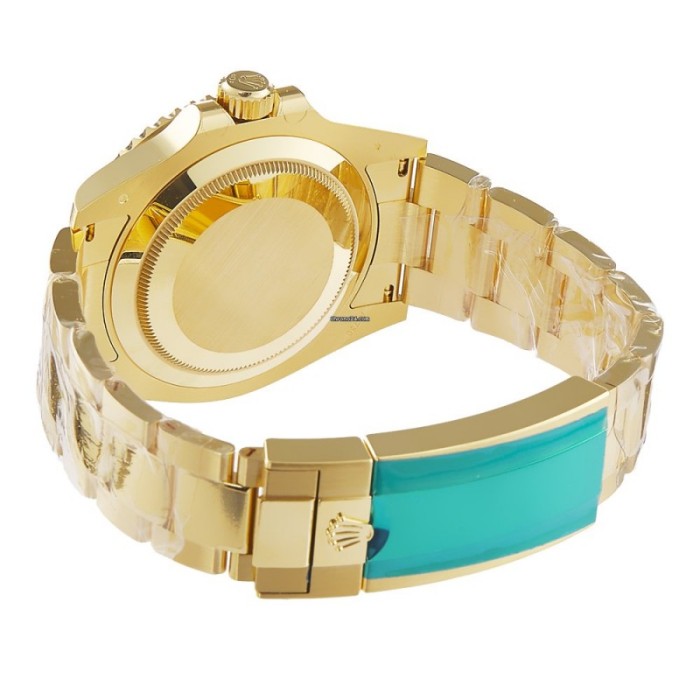 Date Solid 18k Yellow Gold Men's Watch 126618LB