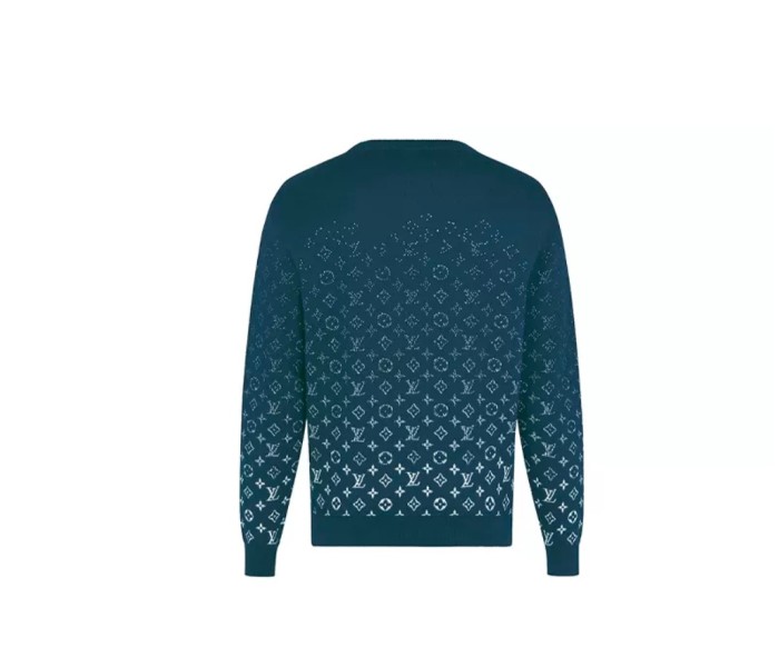 LV Presbyopia Gradient Round Neck Long Sleeve Men's Black