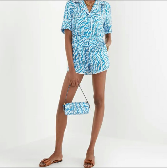 FENDI Shiny canvas underarm bag