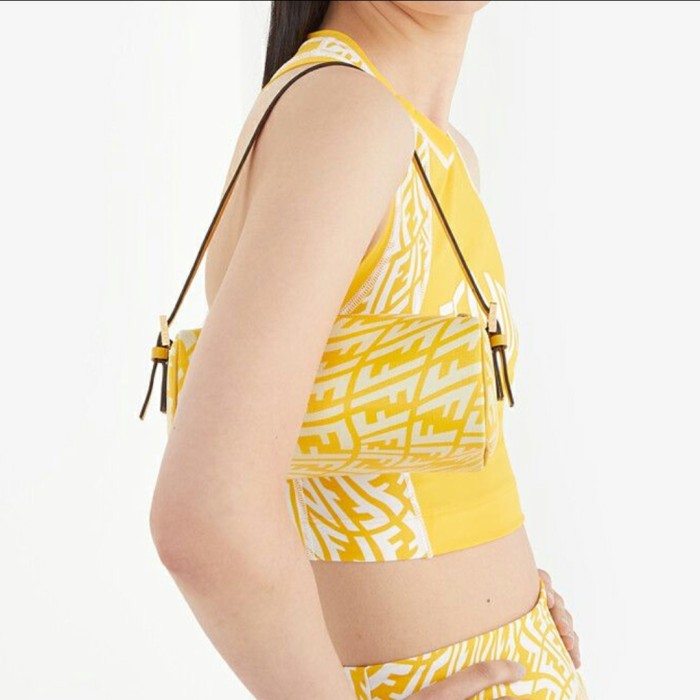 FENDI Shiny canvas underarm bag