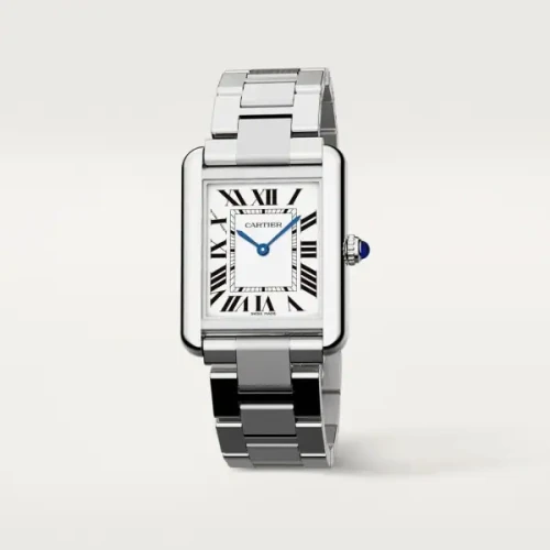 TANK SOLO watch Small model, quartz movement, stainless steel
