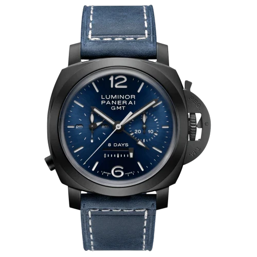 Luminor Chrono Monopulsante 8 Giorni GMT Blu Notte