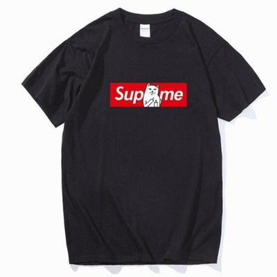 supreme T-shirt with short sleeves for men and women