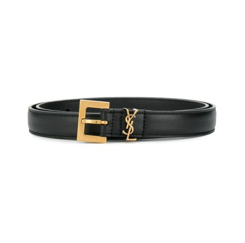 Saint Laurent black glossy belt 2cm