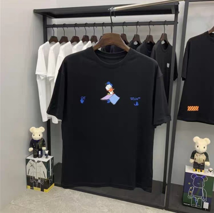 OFF WHITE Men's and women's short sleeves 1