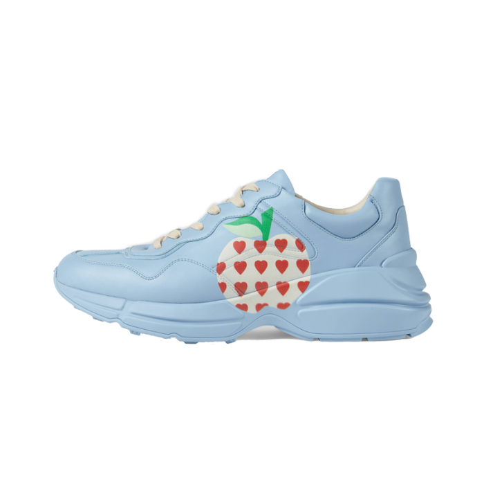 Rhyton series heart-shaped apple sneakers Blue