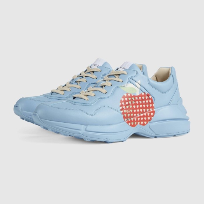 Rhyton series heart-shaped apple sneakers Blue