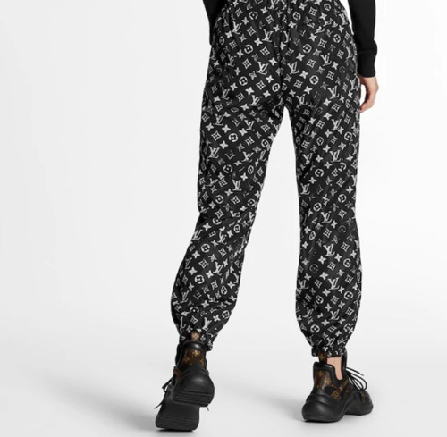 Louis Vuitton Hollow Printed Jogging Pants Women