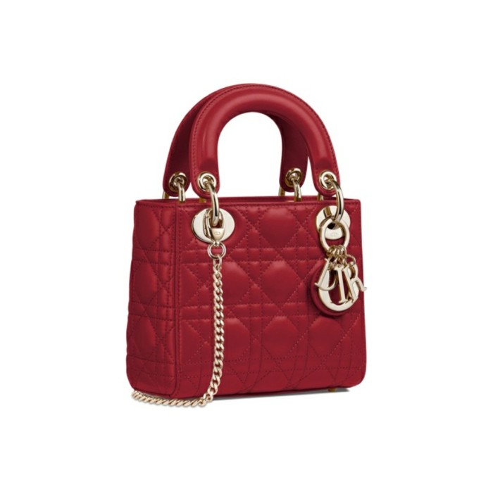 DIOR Diana bag mini cherry red