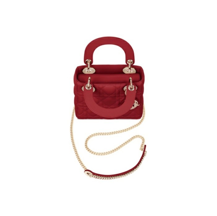 DIOR Diana bag mini cherry red