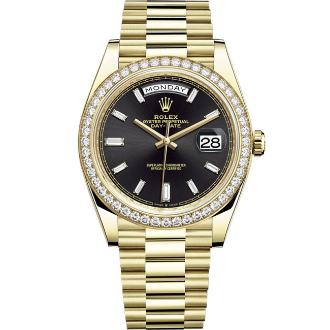 Rolex Oyster set with diamonds