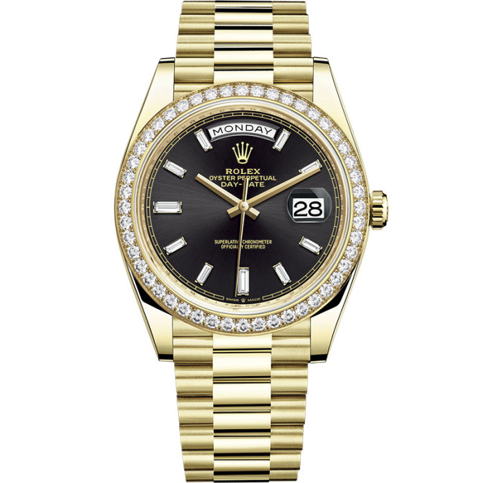 Rolex Oyster set with diamonds