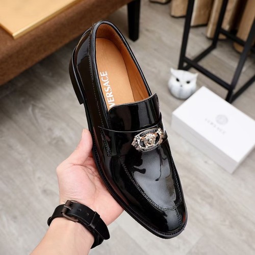 Versace men's leather shoes