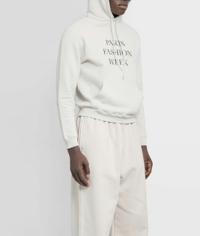 Balenciaga micro-label LOGO fuzzy slogan hooded sweatshirt