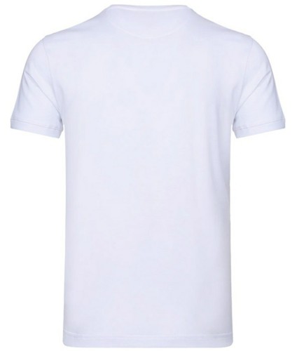 FENDI Knitted Round Neck Short Sleeve T-Shirt Men's White