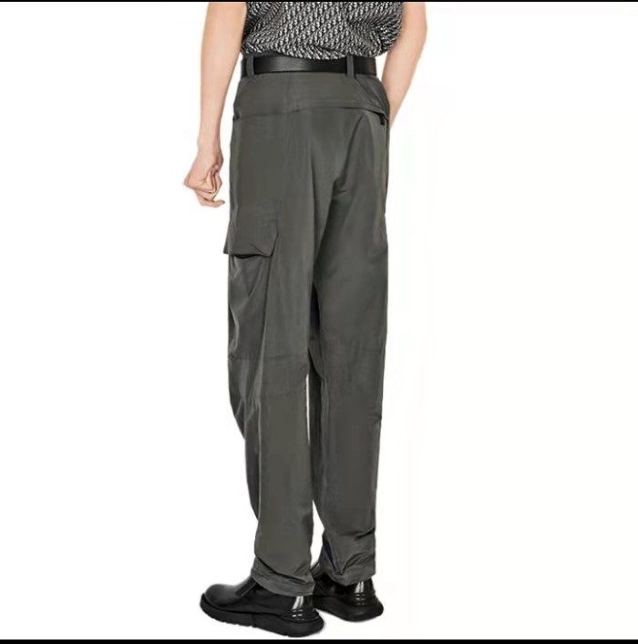 Dior Men's straight straight solid color casual pants