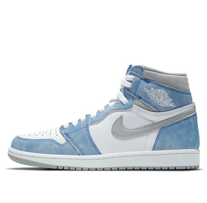 Air Jordan1High OG  Hyper Royal  Mint Candy Washed White and Blue Men's and Women's Same Style