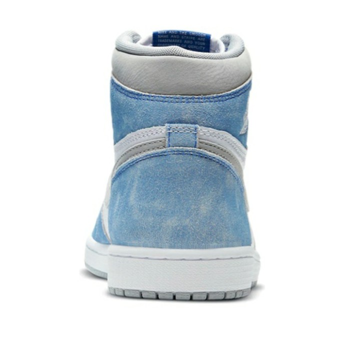 Air Jordan1High OG  Hyper Royal  Mint Candy Washed White and Blue Men's and Women's Same Style