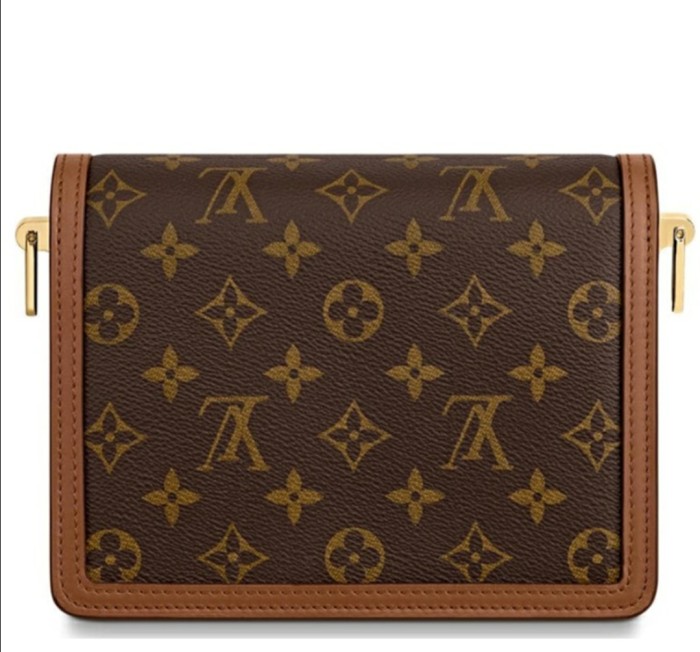 LOUIS VUITTON LV Mini Dauphine Daphine Gold Buckle Classic Presbyopia Canvas