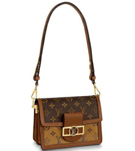 LOUIS VUITTON LV Mini Dauphine Daphine Gold Buckle Classic Presbyopia Canvas