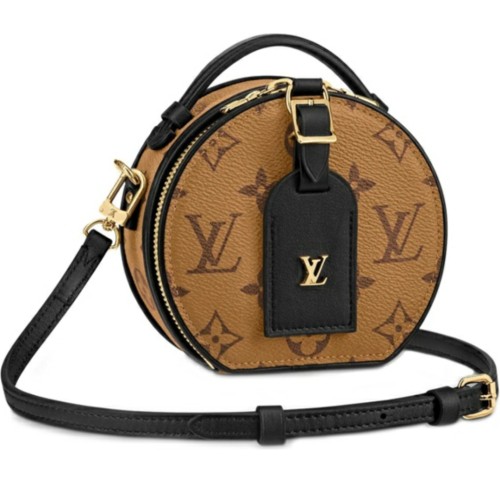 LOUIS VUITTON Boite Chapeau round cake bag old hand single-shoulder oblique