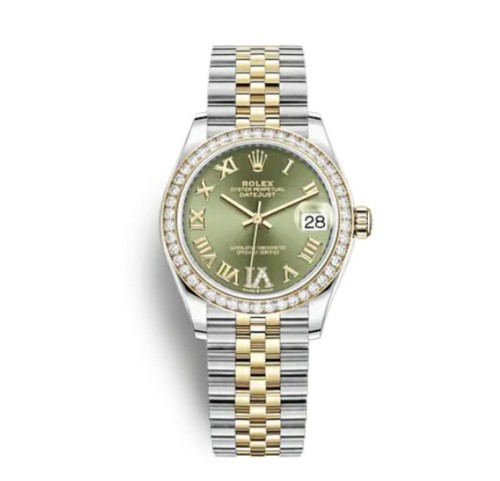 Rolex Women's Datejust Series Roman Numerals 31mm Diamond Green