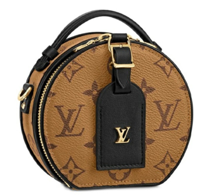 LOUIS VUITTON Boite Chapeau round cake bag old hand single-shoulder oblique