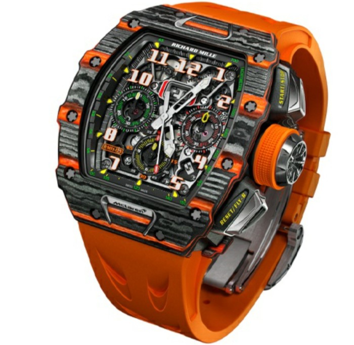 Richard Mille McLaren self-winding fly counter chronograph mechanical watch 44.5mm