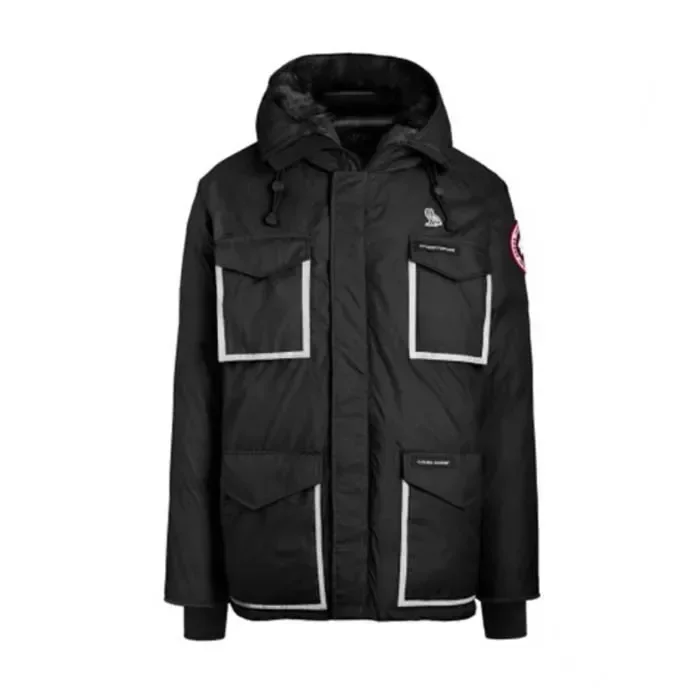 Co-branded Chilliwack Reflective Strip Bomber Jacket Black