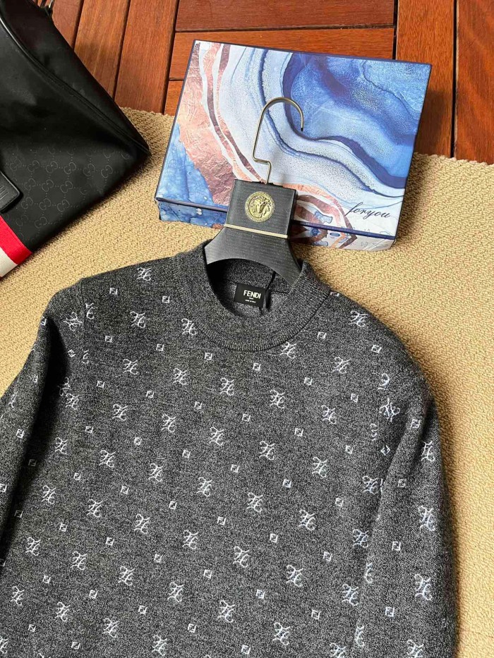 FENDI gray sweater