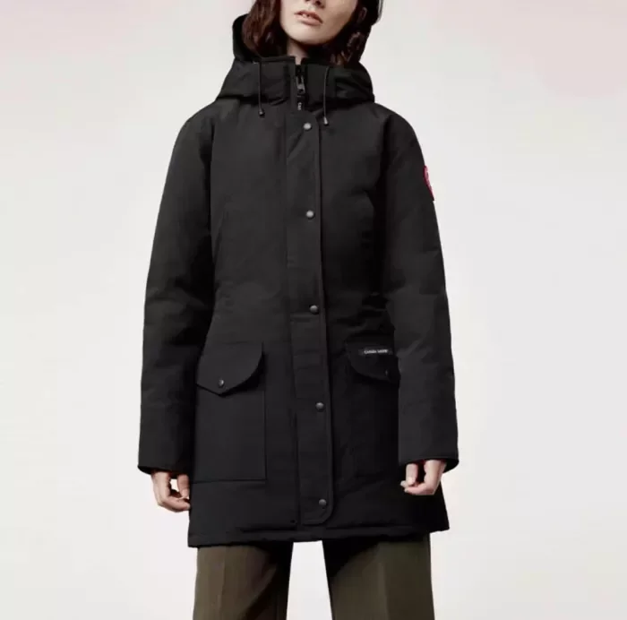 Trillium Parker Solid Hooded Down Jacket Black