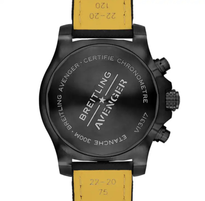 Breitling Avengers Night Mission Chronograph 45mm Automatic Mechanical Men's and Women's Swiss Watch New Black