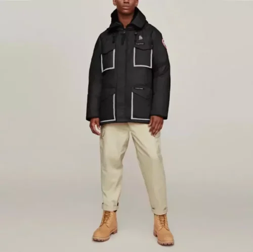 Co-branded Chilliwack Reflective Strip Bomber Jacket Black