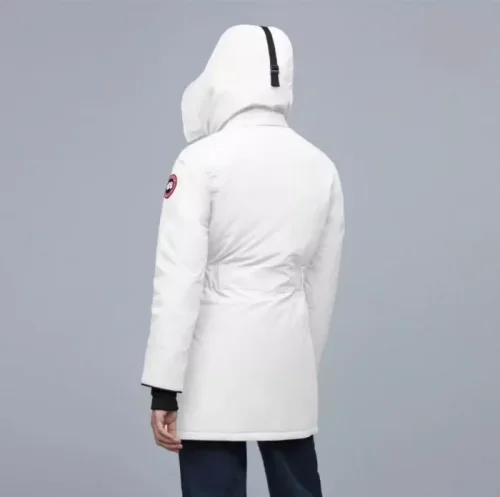 Trillium Parker Solid Hooded Down Jacket White