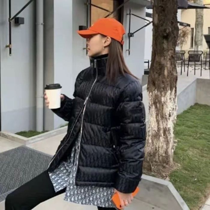 DiR Diao 2021 new full-print logo jacquard down jacket for men and women with the same couple jacket
