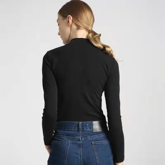 Off-White long-sleeved tight-fitting base shirt top